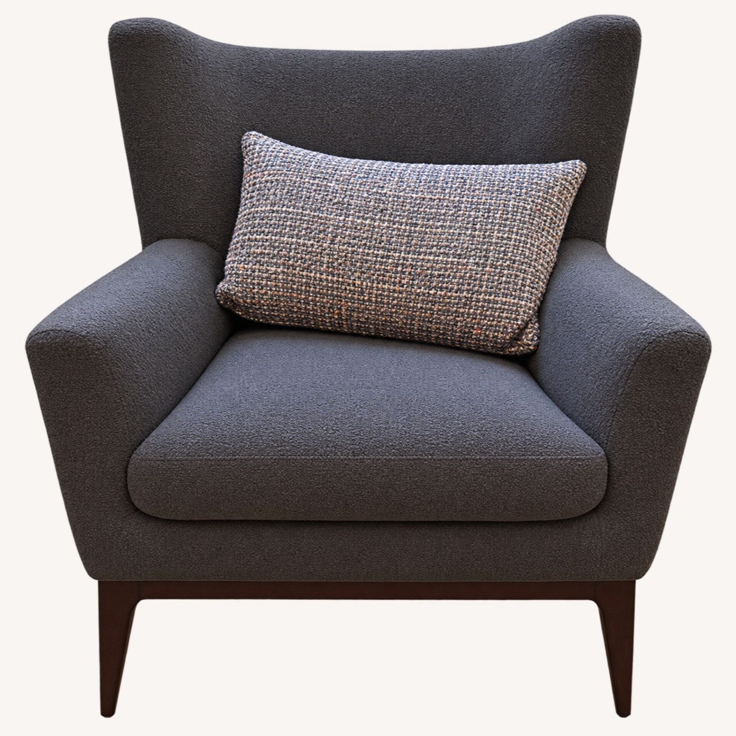 American Leather Dark Gray Fabric Accent Chairs - image-2
