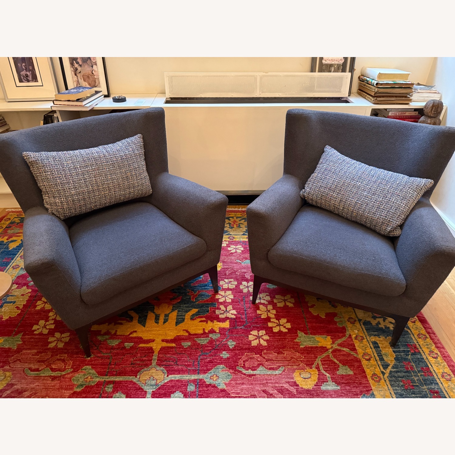 American Leather Dark Gray Fabric Accent Chairs - image-3