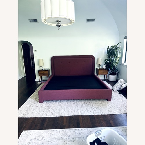 Used Lulu & Georgia Heidi Caillier Chestnut Platform Bed King for sale on AptDeco
