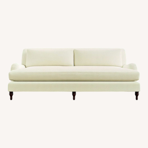 Used Pottery Barn White 2 Piece Sectional for sale on AptDeco