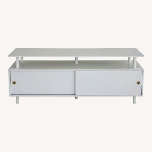 Used Wayfair White Wood Media Storage for sale on AptDeco