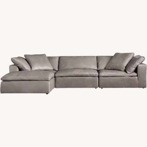 Used Restoration Hardware Cloud Leather 4-Piece Sofa for sale on AptDeco