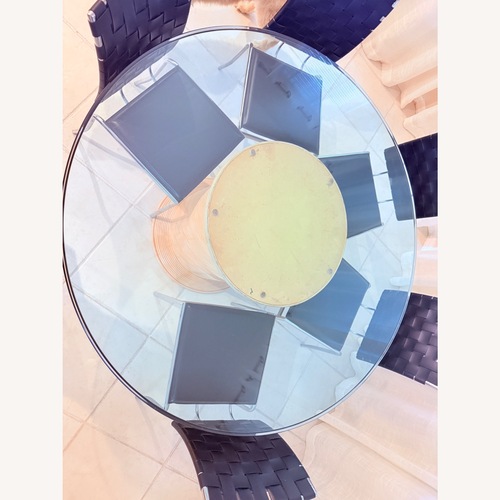 Used Glass Round Table -3/4” Glass for sale on AptDeco