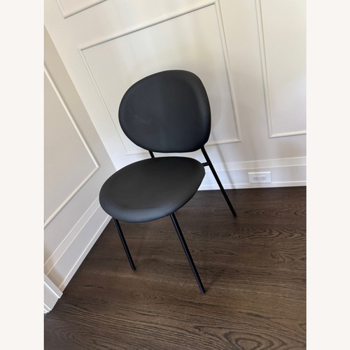 Used Calligaris Inès Black Dining Chairs Set of 8 for sale on AptDeco