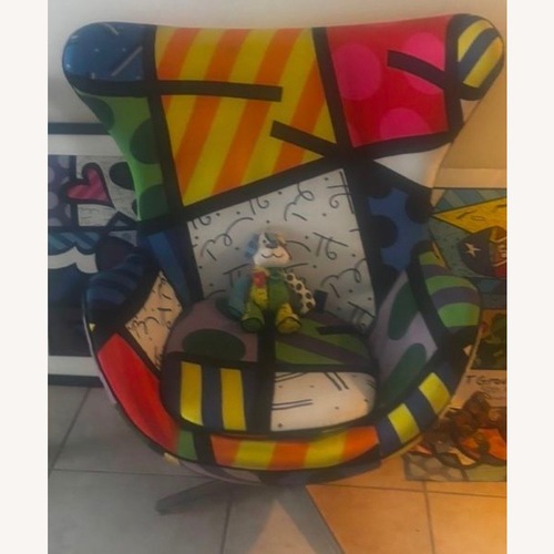 Used Romero Britto Egg Chair Armchair Couch Accent for sale on AptDeco
