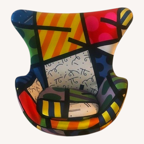 Used Romero Britto Egg Chair Armchair Couch Accent for sale on AptDeco