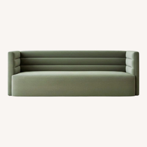 Used Article Klara Sage Green Performance Velvet Sofa for sale on AptDeco