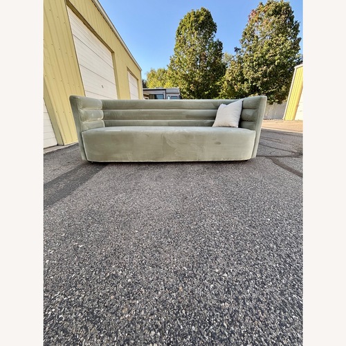 Used Article Klara Sage Green Performance Velvet Sofa for sale on AptDeco