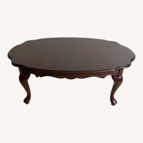 Used Vintage/Antique Finds Dark Brown Coffee Table for sale on AptDeco