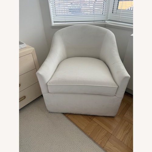 Used Mitchell Gold + Bob Williams White Armchair for sale on AptDeco