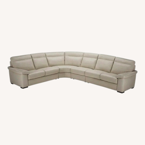 Used Natuzzi Italian Leather Sectional for sale on AptDeco