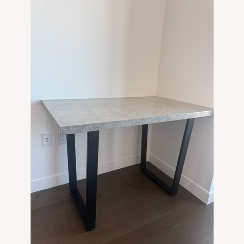 Used Light Gray Marble Desk for sale on AptDeco