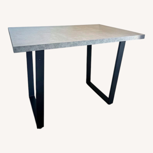 Used Light Gray Marble Desk for sale on AptDeco