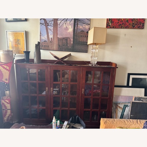 Used Dark Brown Gustave Stickley Bookcase for sale on AptDeco