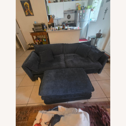 Used Blue 3+ Seater Sofa for sale on AptDeco