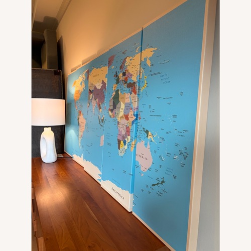 Used Canvas World Map for sale on AptDeco