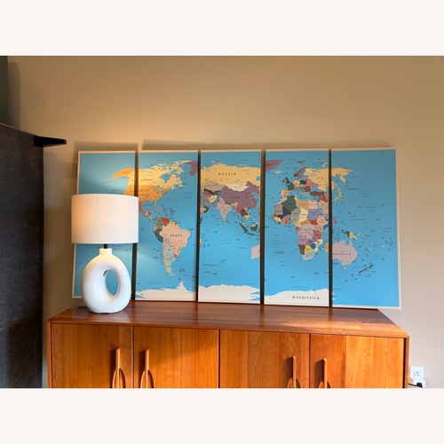 Used Canvas World Map for sale on AptDeco