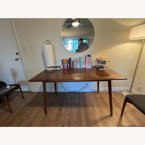 Used West Elm Dark Brown Wood Dining Table for sale on AptDeco