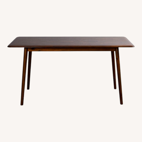 Used West Elm Dark Brown Wood Dining Table for sale on AptDeco