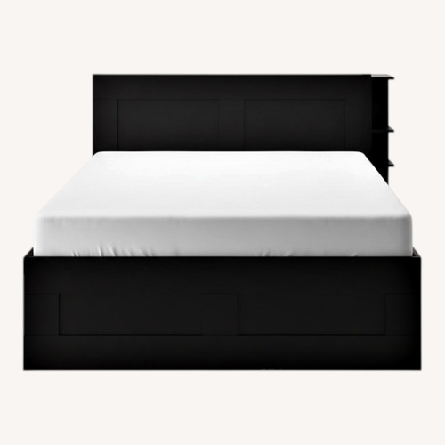 Used IKEA BRIMNES Full Bed With Tons of Storage for sale on AptDeco