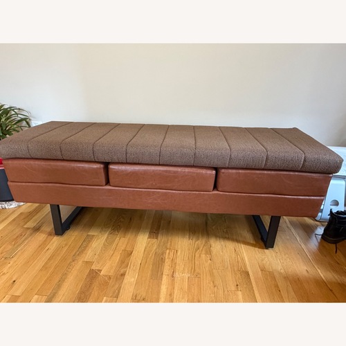 Used Amazon Faux Leather Bench for sale on AptDeco