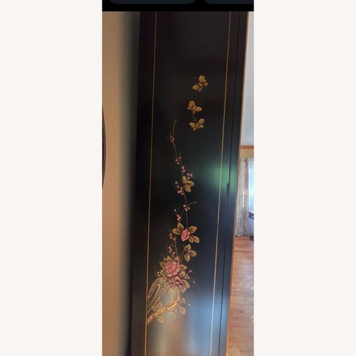 Used Etsy Chinoiserie Breakfront China Display Cabinet 116" for sale on AptDeco