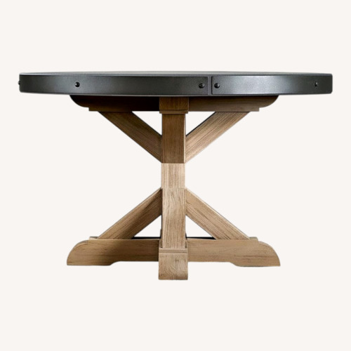 Used Restoration Hardware Belgian Trestle Round Table for sale on AptDeco