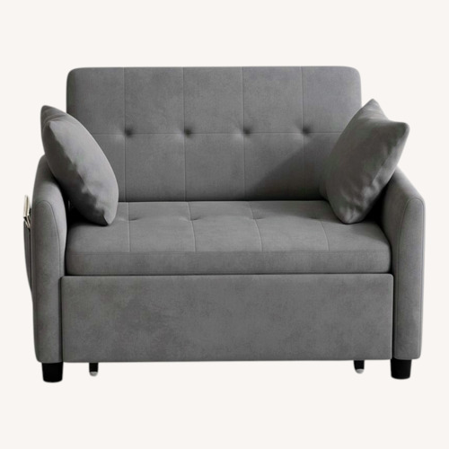 Used Amazon Dark Gray Fabric 2 Seater Sofa for sale on AptDeco