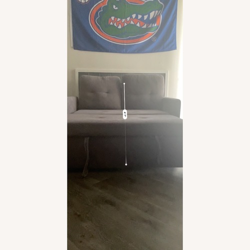 Used Amazon Dark Gray Fabric 2 Seater Sofa for sale on AptDeco