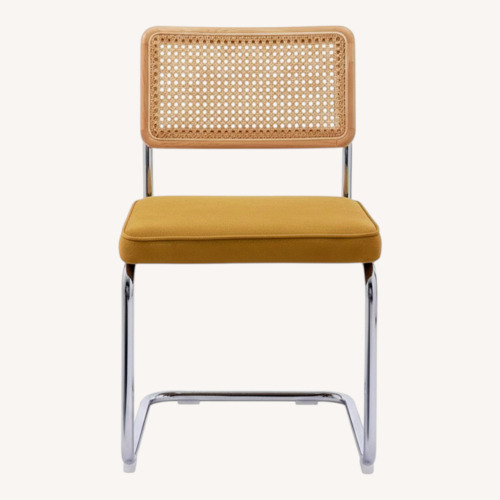 Used Wayfair Yellow Metal Dining Chair for sale on AptDeco