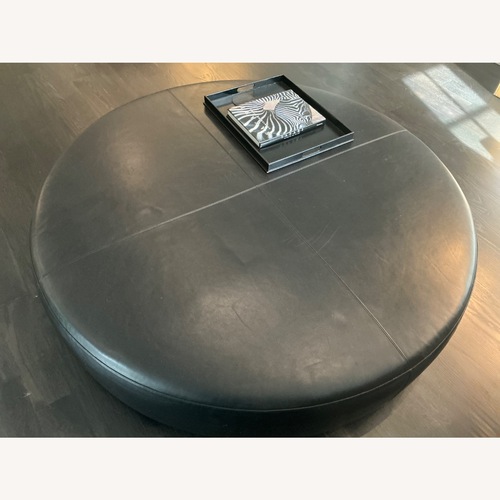 Used B&B Italia Harry Ottoman Large Black Leather for sale on AptDeco