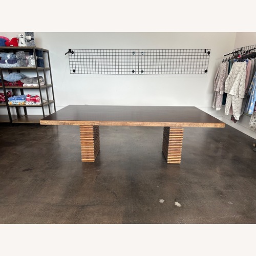 Used Crate & Barrel Paloma II Reclaimed Wood Dining Table for sale on AptDeco