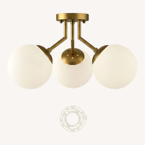 Used Modern Semi Flush Mount Ceiling Light for sale on AptDeco