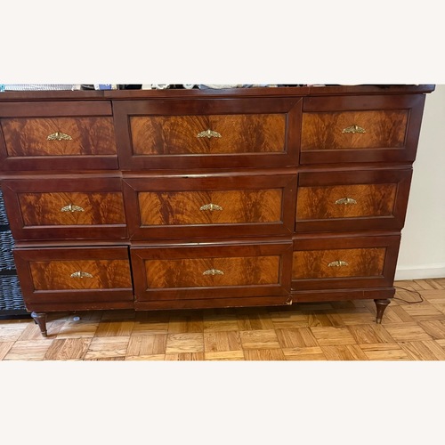 Used Baker Furniture Dark Brown Wood Dresser for sale on AptDeco