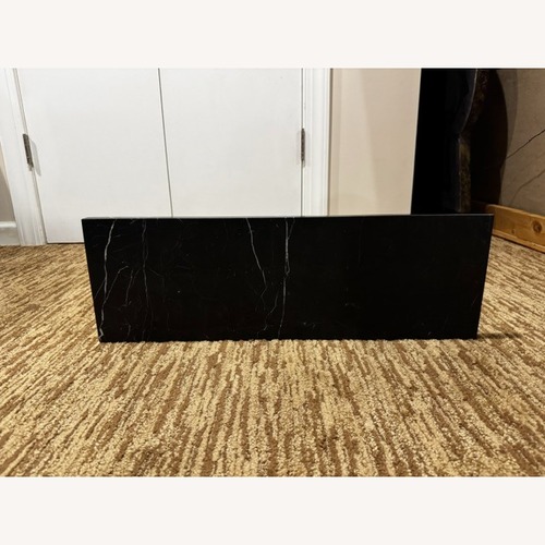 Used CB2 Black Marble Shelves 24" for sale on AptDeco