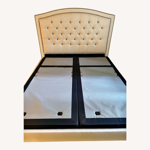 Used Ethan Allen king Size Bedframe with Adjustable Base for sale on AptDeco