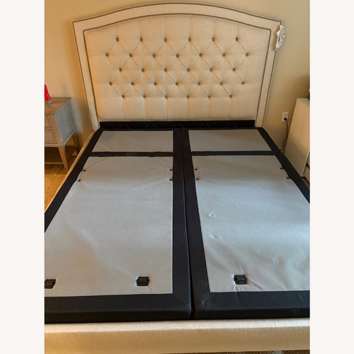 Used Ethan Allen king Size Bedframe with Adjustable Base for sale on AptDeco
