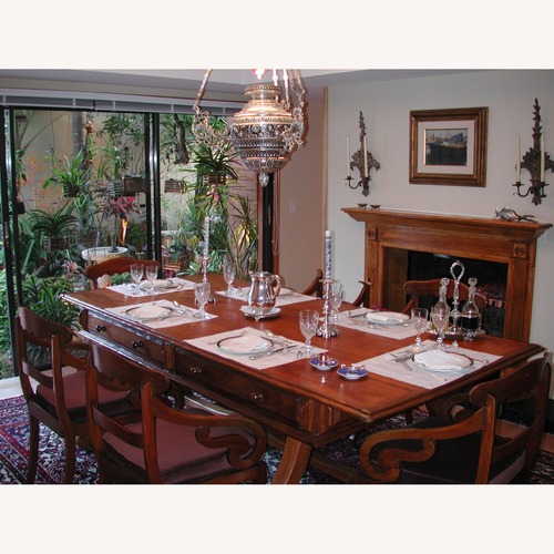 Used Vintage/Antique Finds Dark Brown Dining Table for sale on AptDeco