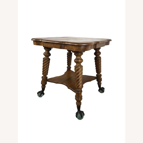 Used 20th Century Oak Barley Twist Side Table for sale on AptDeco