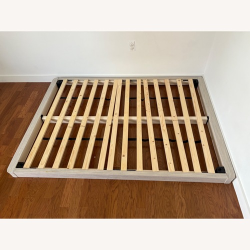 Used West Elm Avocado Natural Wood Full Bed for sale on AptDeco