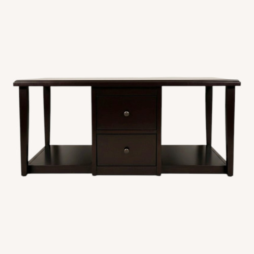Used Coffee Table with Two Storage Benches for sale on AptDeco