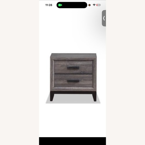 Used Bed Bath & Beyond Grey Nightstand with Drawer for sale on AptDeco