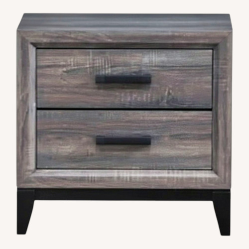 Used Bed Bath & Beyond Grey Nightstand with Drawer for sale on AptDeco