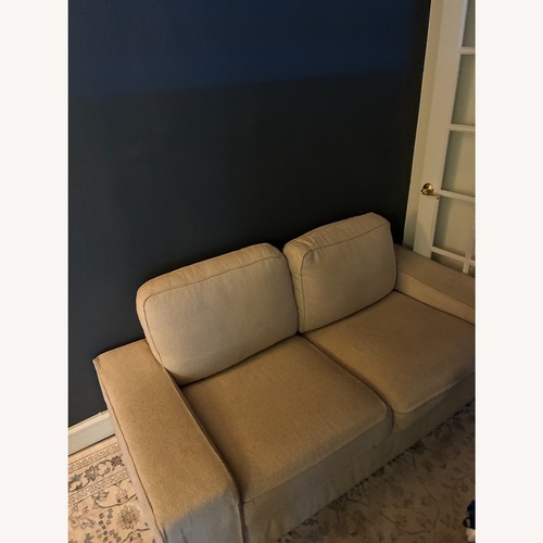 Used IKEA KIVIK Loveseat, Gunnared Beige for sale on AptDeco
