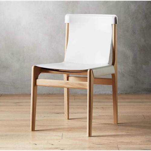 Used CB2 Burano White Dining Chairs (6) for sale on AptDeco