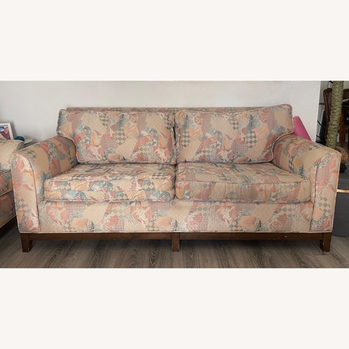 Used Fabric 3+ Seater Sofa Feather Cushion for sale on AptDeco
