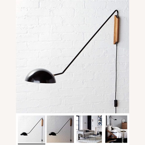 Used CB2 Mantis Swivel Wall Sconces (2) for sale on AptDeco