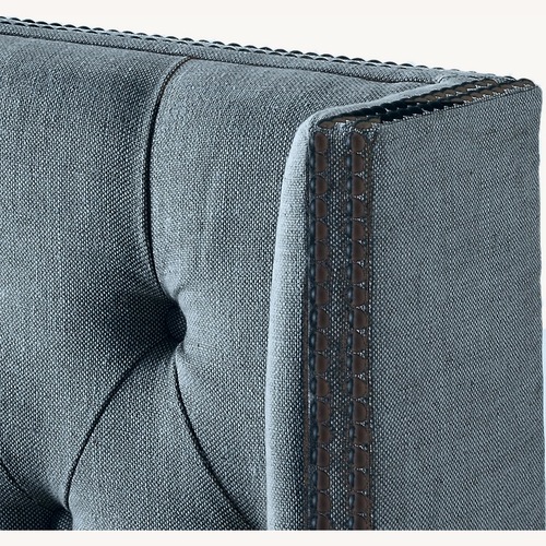 Used Adler Shelter Diamond-tufted Fabric Bed for sale on AptDeco
