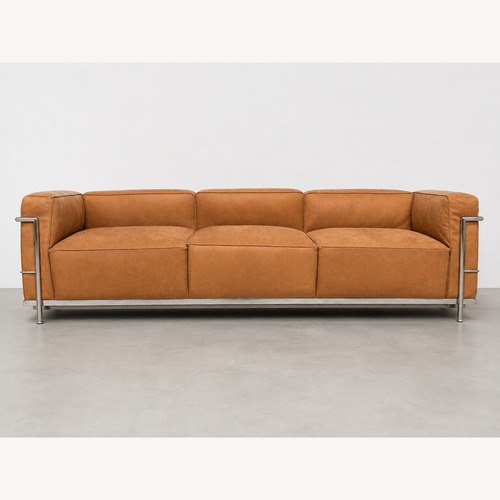 Used LC3 Sofa in Aniline Lether Light Brown for sale on AptDeco