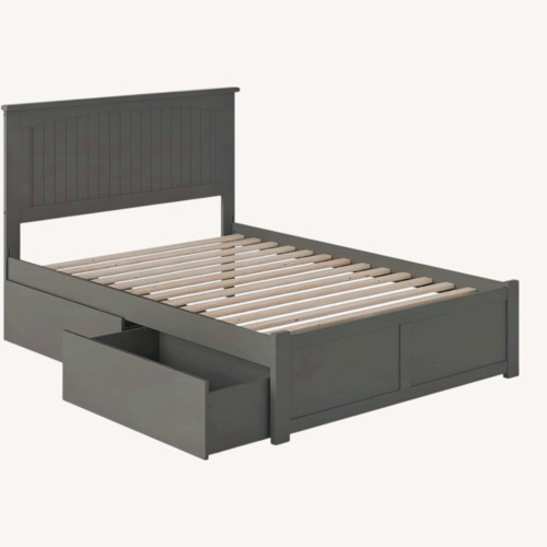 Used Solid Wood Storage Platform Bed for sale on AptDeco